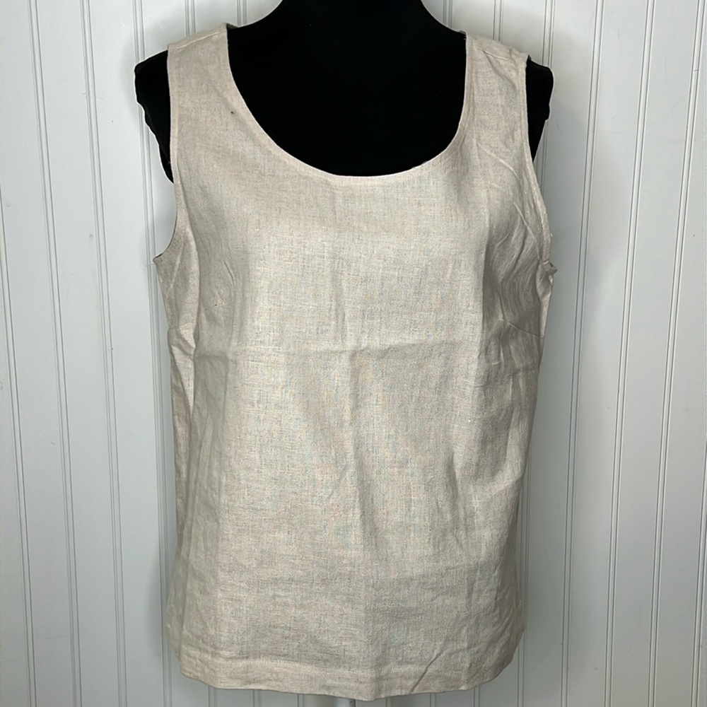 New Coldwater Creek Linen Tank Size Medium
